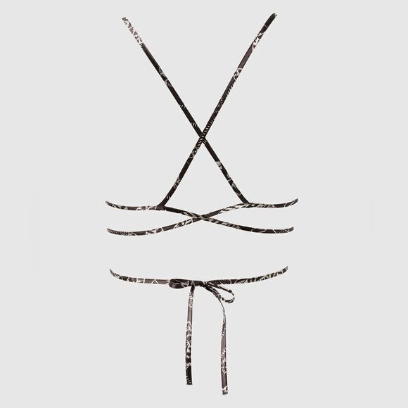 New With Tag La Senza Size Small Satin Triangle Bralette - Picture 3 of 11